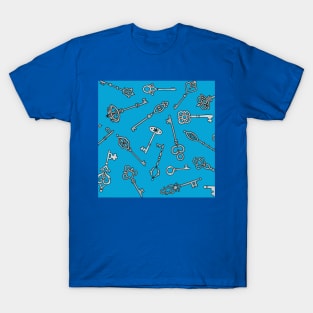 Skeleton Keys Blue Palette T-Shirt